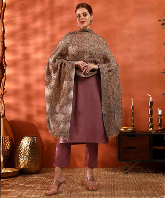 Kanidar- Fine Wool Special Pashmina Touch|Traditonal Sangeen Paisely Palla Stole