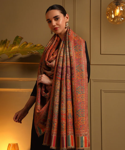 Kanidar- Women's Zari wool, Sangeen Gulfam Jama