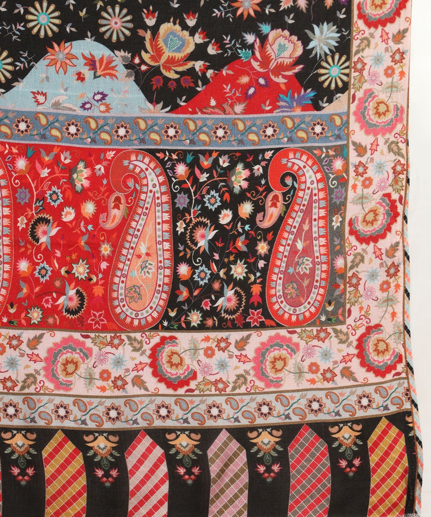 Kanidar- Floral Kashmiri Print Stole