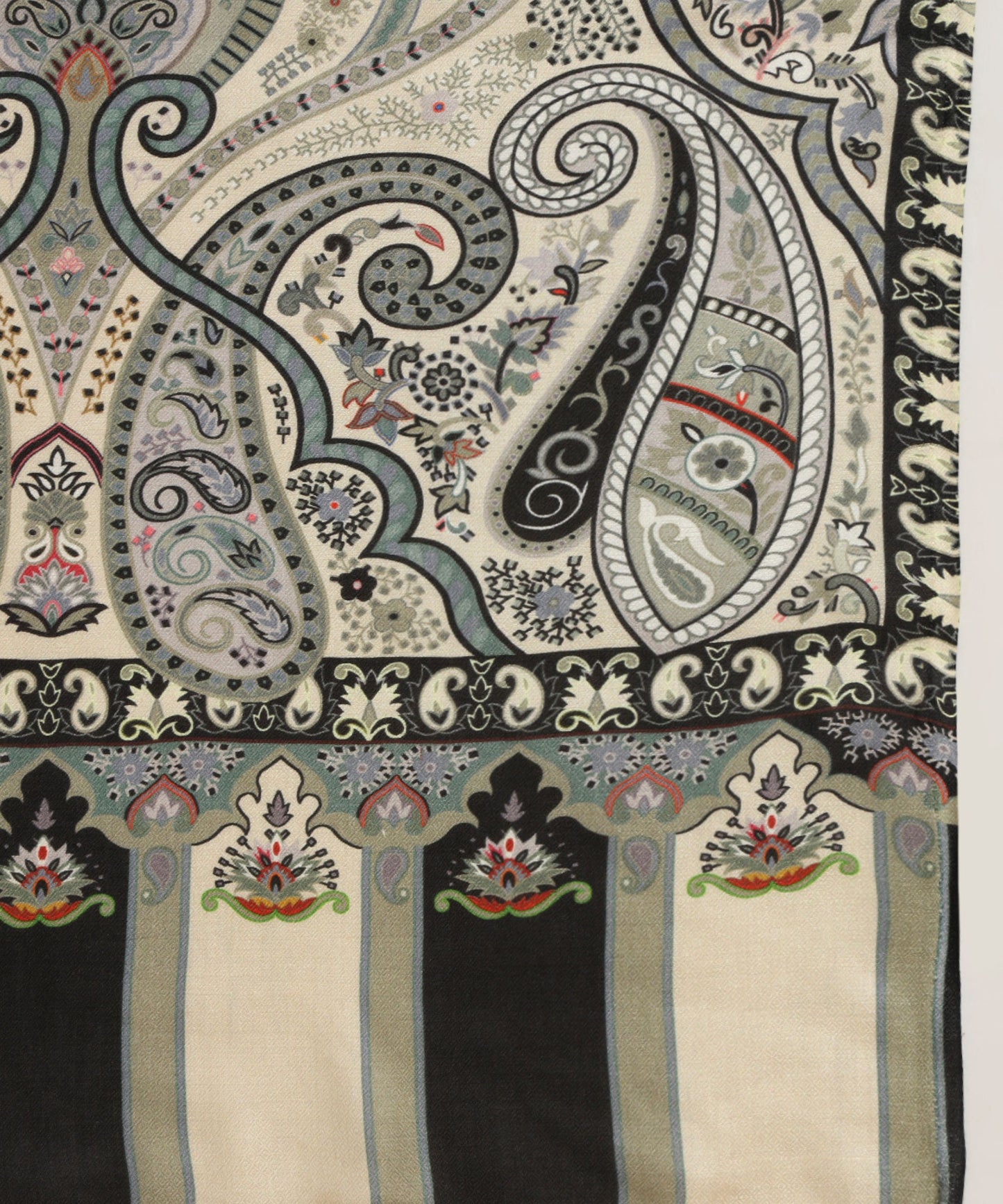 Kanidar- Soothing Beige and Grey Antique Cape