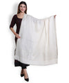 Kanidar - Women's Silver Gold Wool, Zari Blend Taj Dour |Truly Elegant (Size: 100*200 cm)