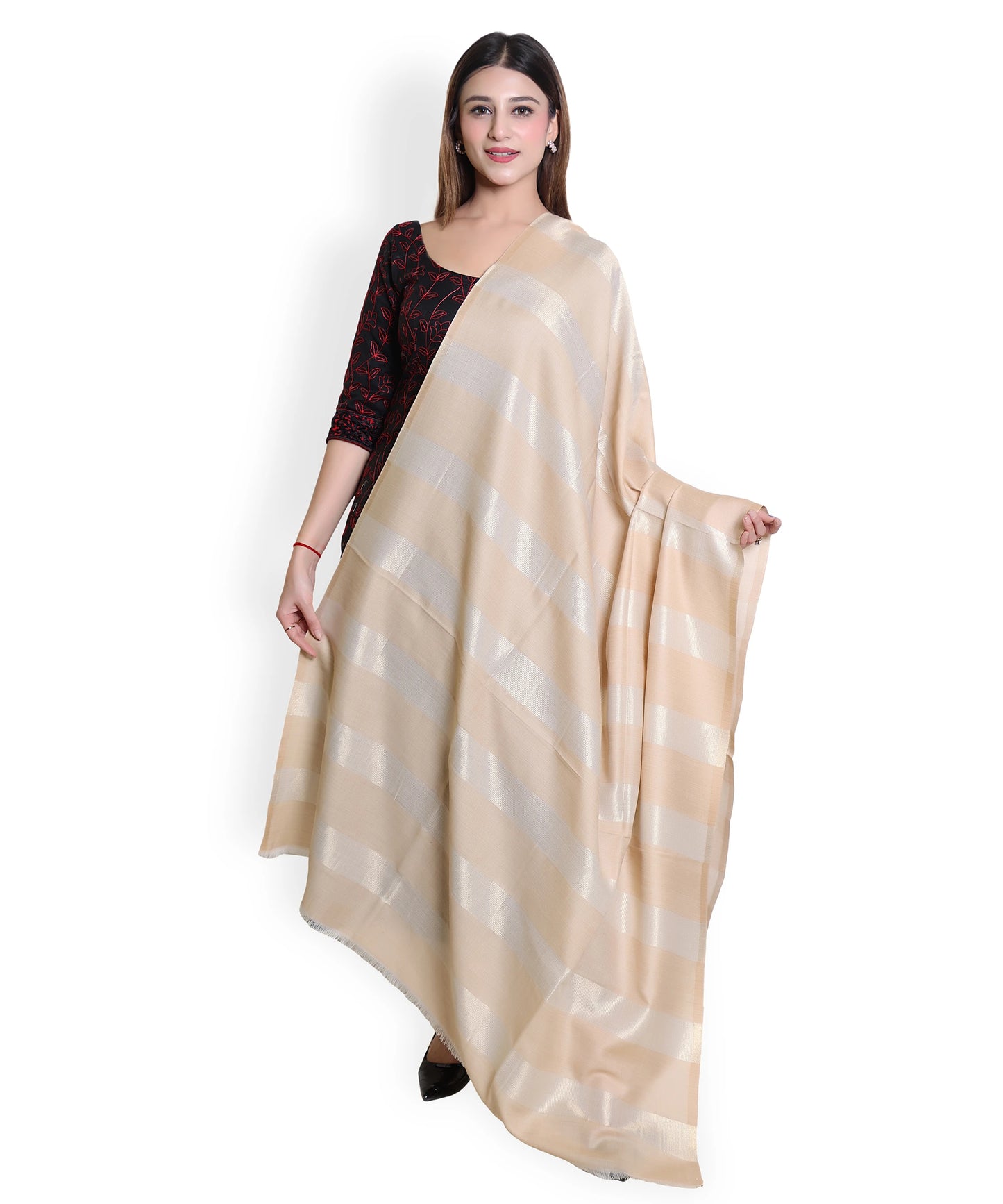 Kanidar - Women's Sundowner Zari Stripe (Size: 100*200 cm)