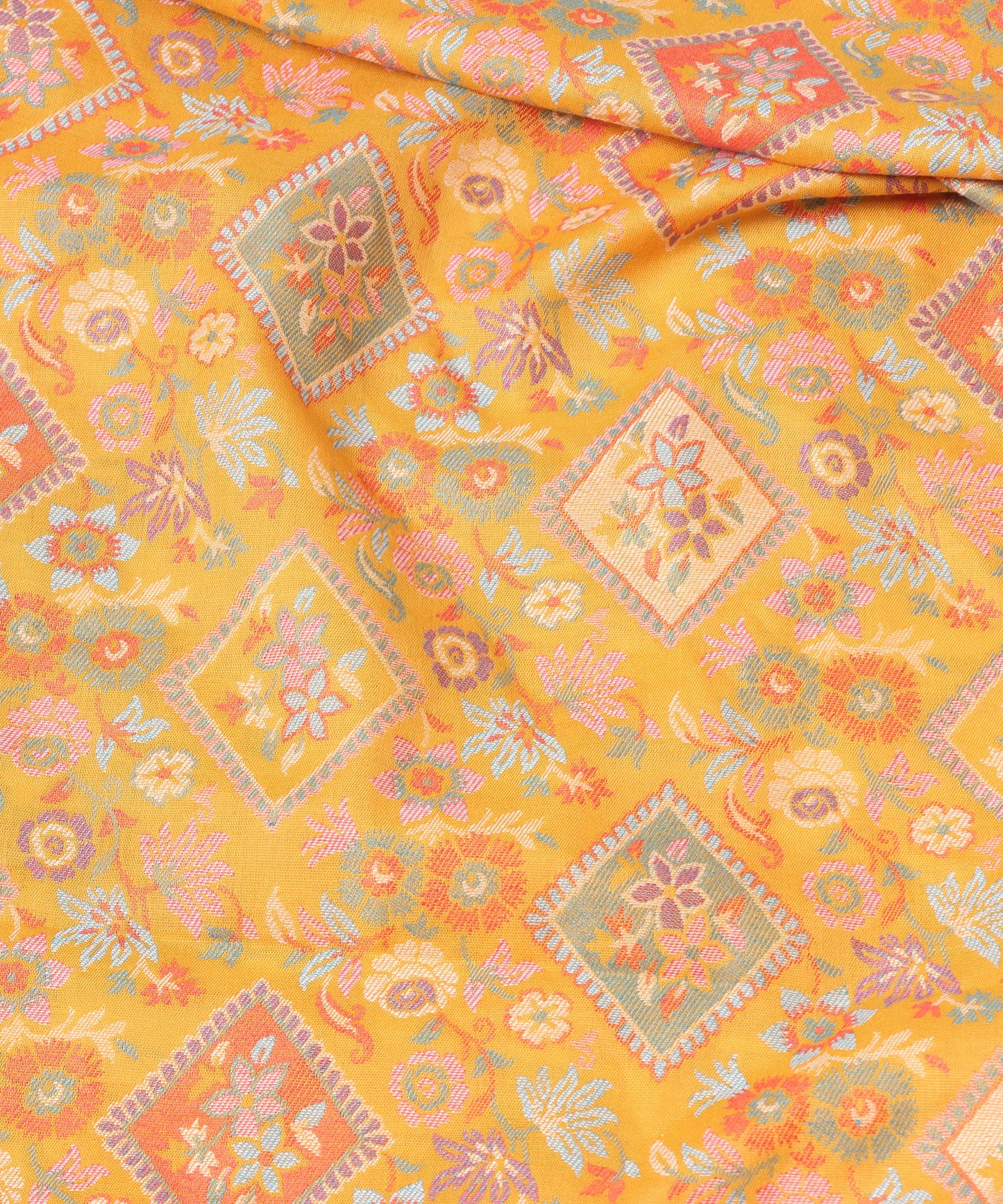 Kanidar- Women's Wool Blend Amby Phool Traditional Dour Dar (100*200 cm)