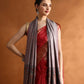 Kanidar- Women's  Silken Touch Reversible Paisely Palla Stole (70*195 cm)bSpecial Gifting Box Free