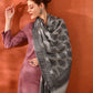 Kanidar- Women's Paisely All Over Wool Blend Jall Specially Woven With Kashmiri Look