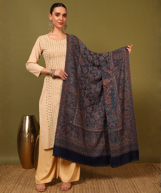 Kanidar- Women's Super Fine, Jacquard Faux Pashmina