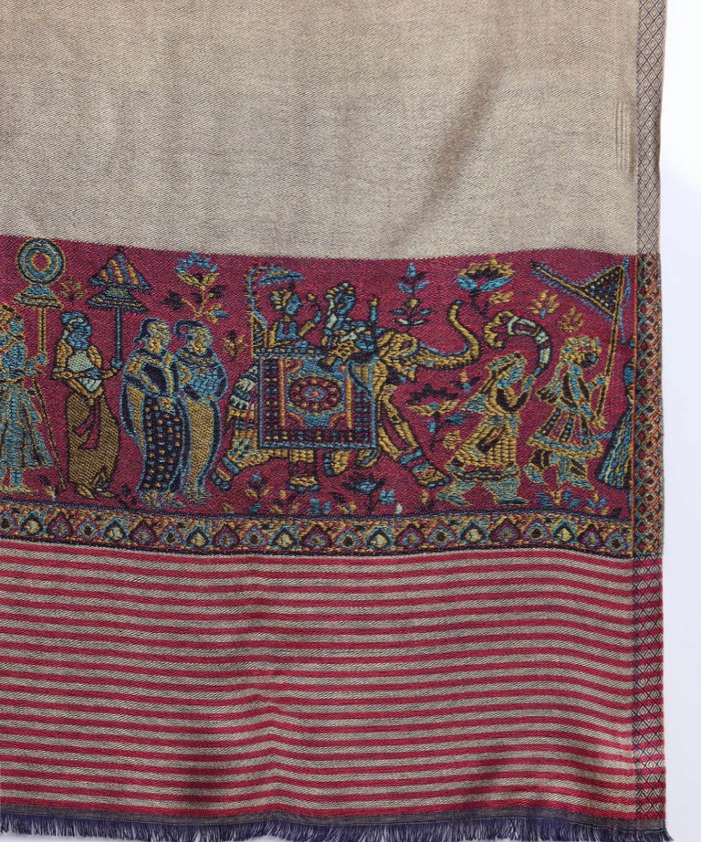 Kanidar- Women's  Silken Barat Palla Stole With super Soft Feel (70*195 cm) Special Gifting Box Free