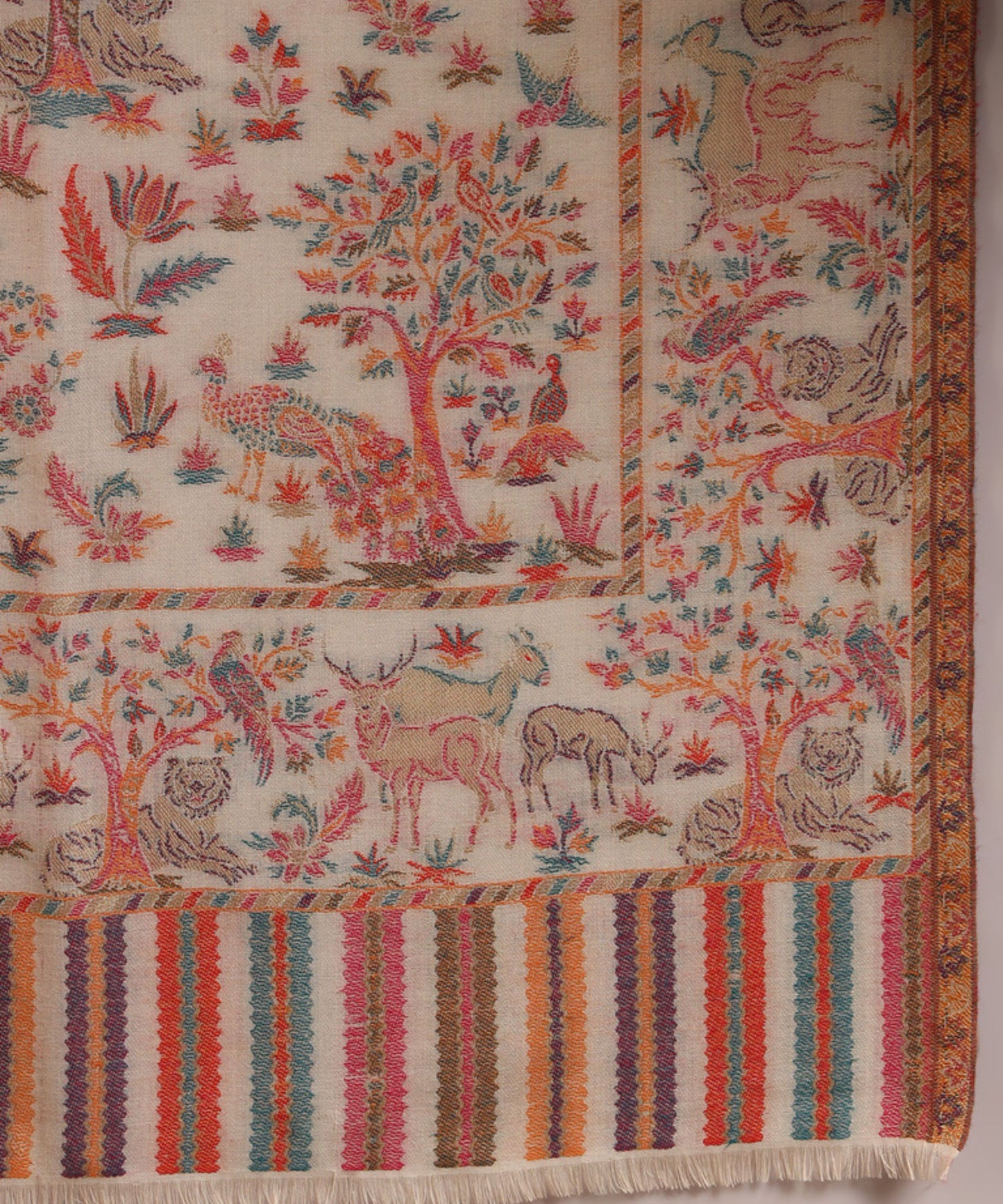 Kanidar- Women's Elegant Jungle Theme jall With Super Combination of Multi Pastels