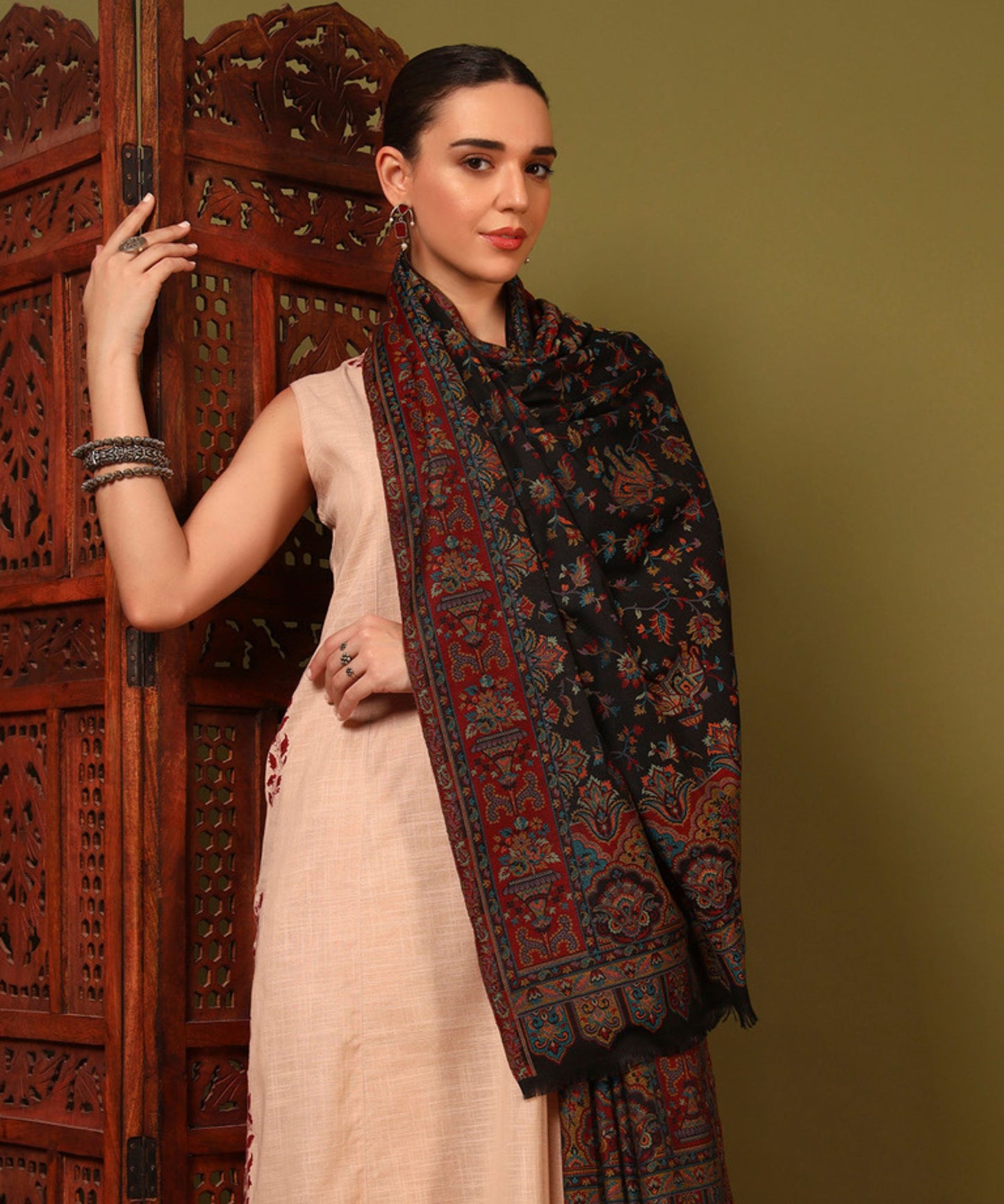 Kanidar - Women's Wedding Special, Super Soft Kani Palla Jall  (Size: 100*200 cm)
