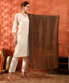 Kanidar- Women's Fine Wool Zari Reversible Moonlight Stole (Add box with additional cost)