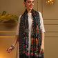 Kanidar- Pure  Wool Bird Garden Designer Shawl For Special Occassions