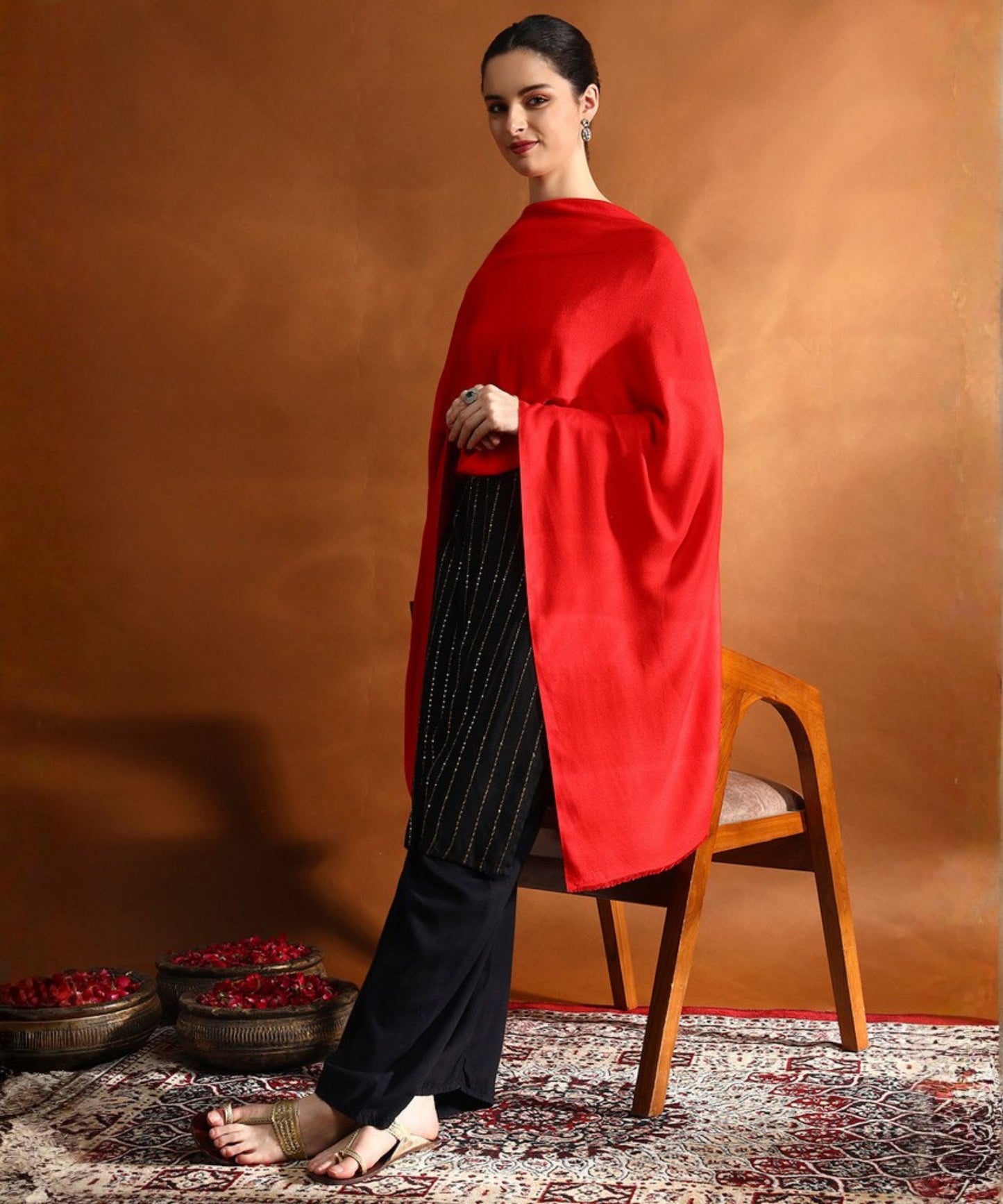 Kanidar- Unisex  Any Time Wrap With Dotted Texture (70*180 cm) Special Gifting Box Free