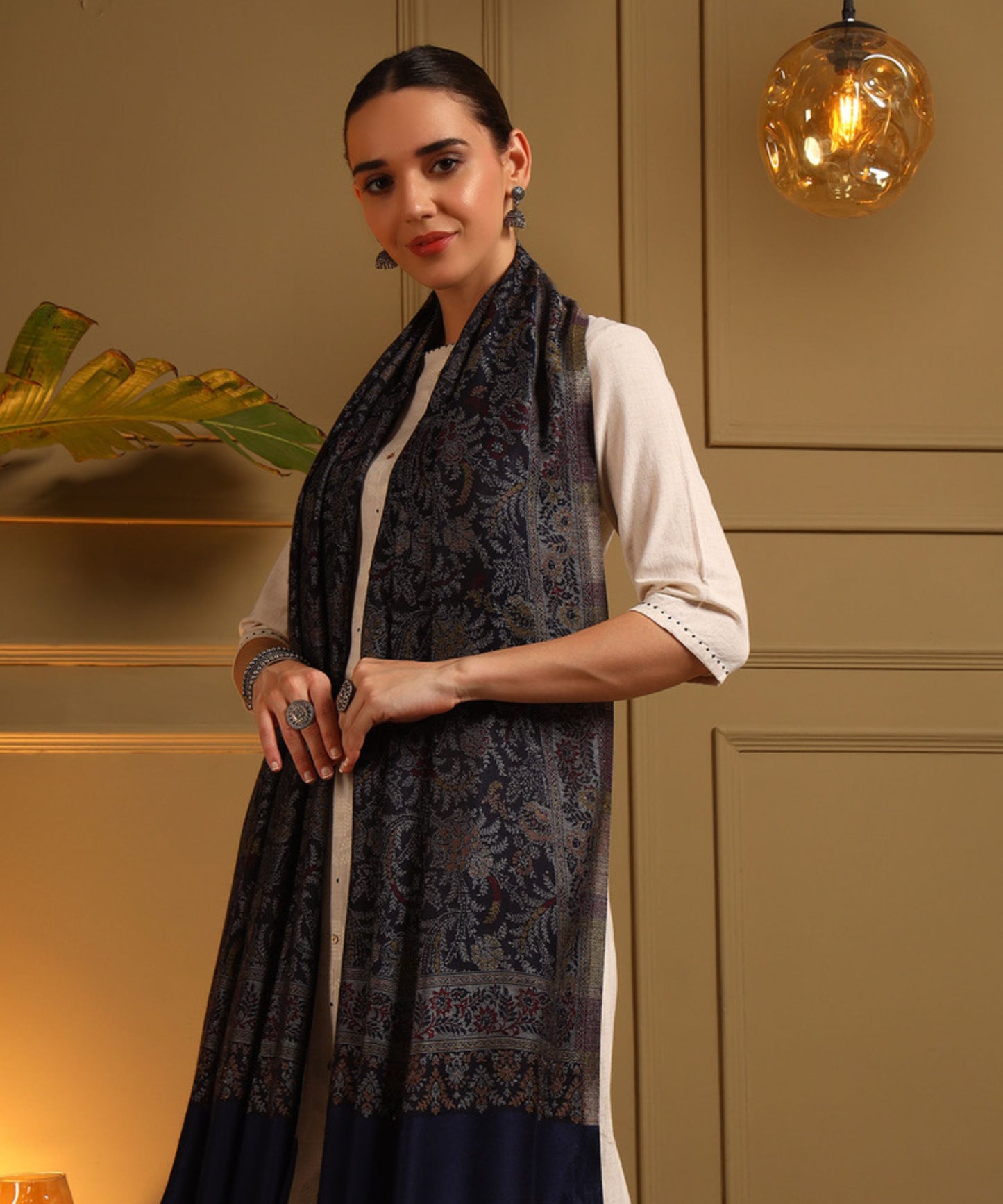 Kanidar- Soft Multi Colour Flower Jall