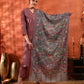 Kanidar- Women Kalamkari Print Multi Coloured Woolen Stole