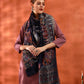 Kanidar - Women's Mughal Darbar, With Gold & Silver Ethnic Blend  (Size: 100*200 cm)