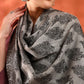 Kanidar- Women's Paisely All Over Wool Blend Jall Specially Woven With Kashmiri Look