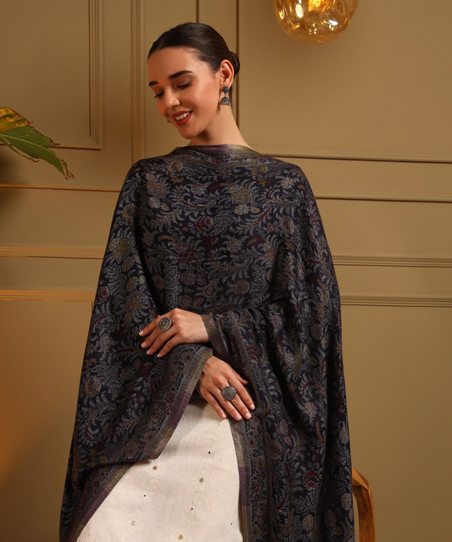 Kanidar- Soft Multi Colour Flower Jall