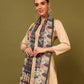 Kanidar- Women's kalamkari Print with Lehar Palla and Leaf Border