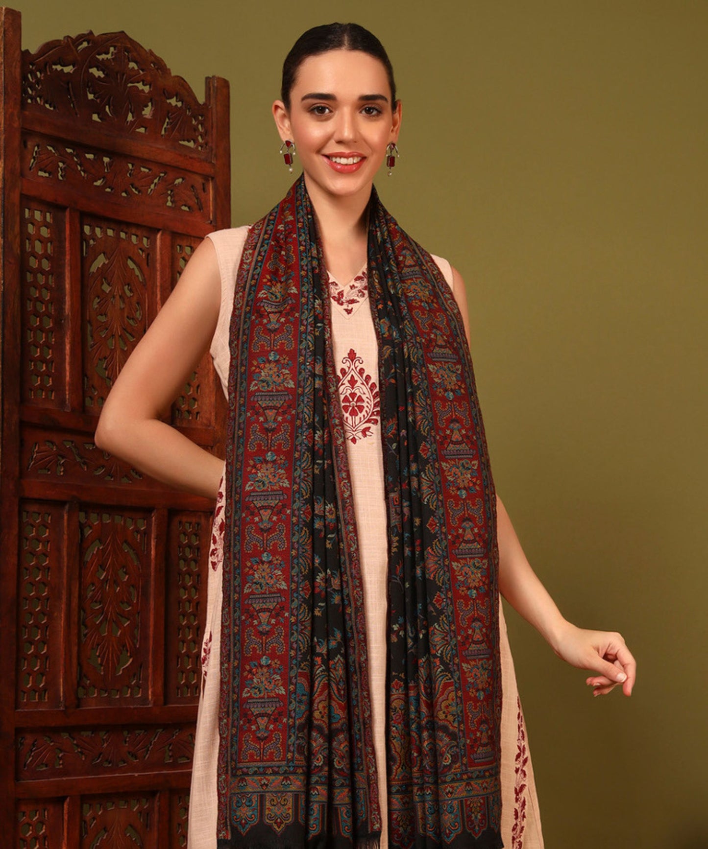 Kanidar - Women's Wedding Special, Super Soft Kani Palla Jall  (Size: 100*200 cm)