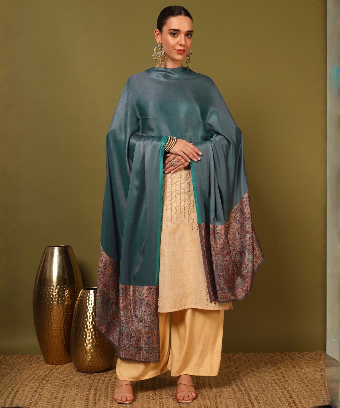 Kanidar- Super Soft Silken Elephant Palla Anytime Wrap
