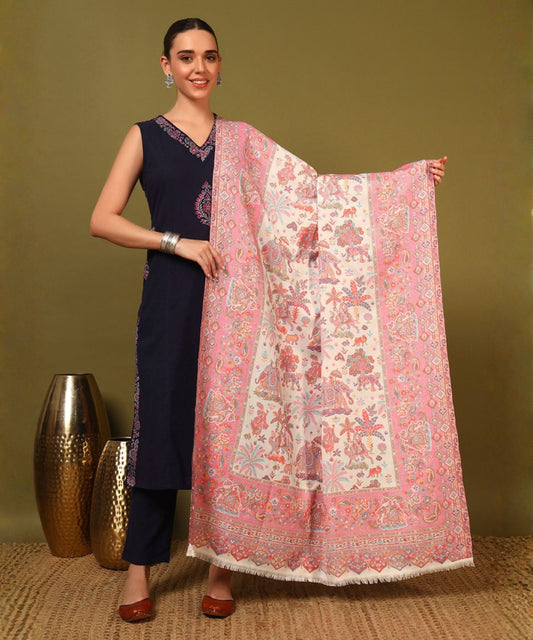 Kanidar- Women's Shahi Sawari Multi Weave Jamawar