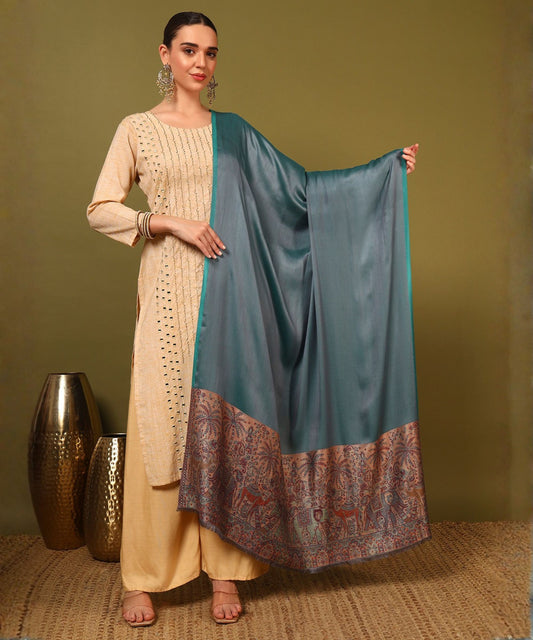 Kanidar- Super Soft Silken Elephant Palla Anytime Wrap