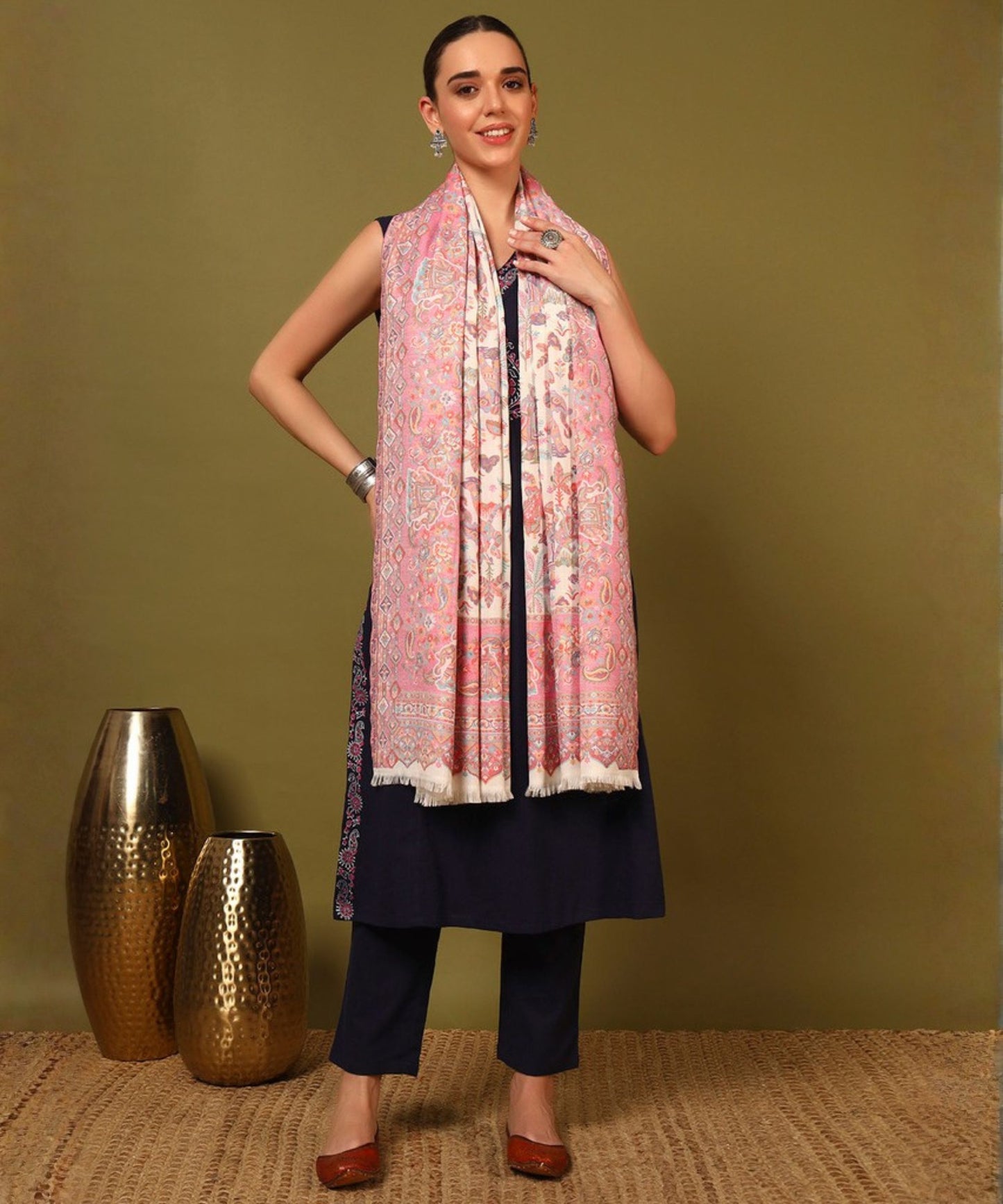 Kanidar- Women's Shahi Sawari Multi Weave Jamawar