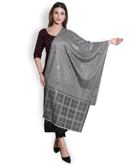 Kanidar - Super Soft Heart Stole for Girls, Women & Men  (Size: 65*185 cm)