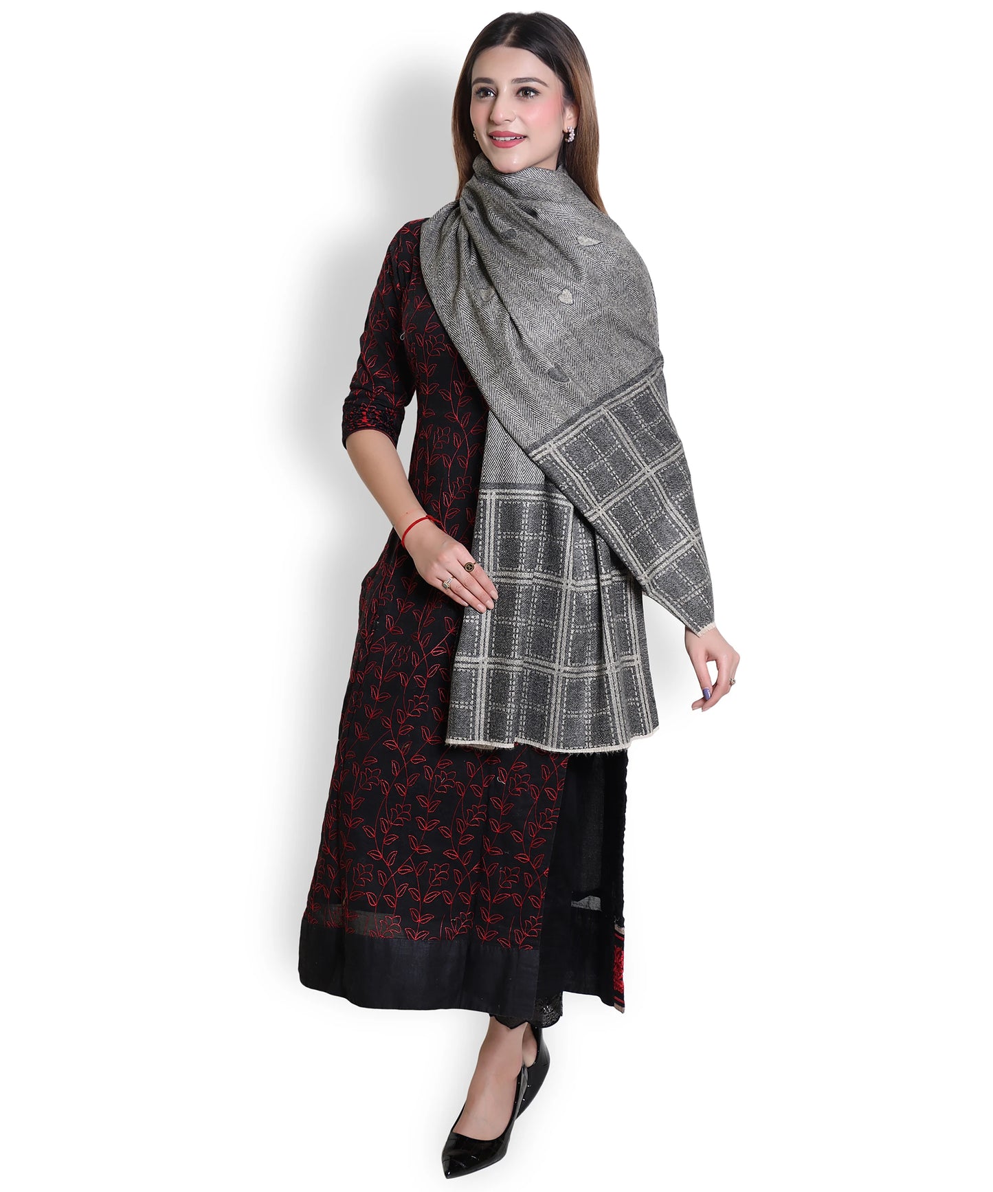 Kanidar - Super Soft Heart Stole for Girls, Women & Men  (Size: 65*185 cm)