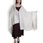 Kanidar - Women's Silver Gold Wool, Zari Blend Taj Dour |Truly Elegant   (Size: 100*200 cm)