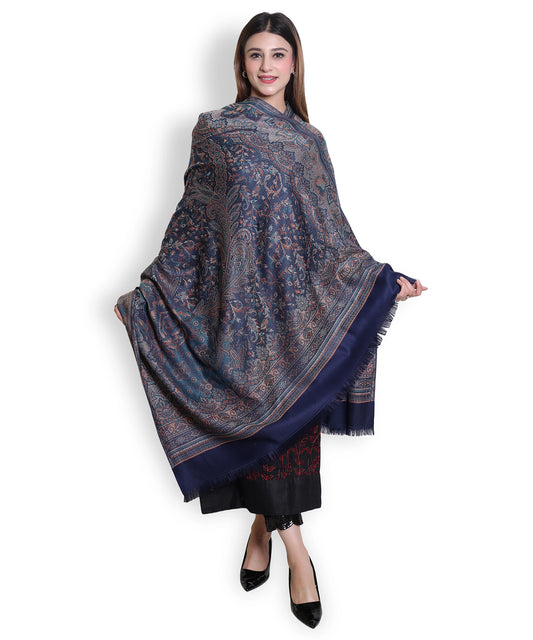 Kanidar - Women's Super Fine , Jacquard Faux Pashmina  (Size: 100*200 cm)
