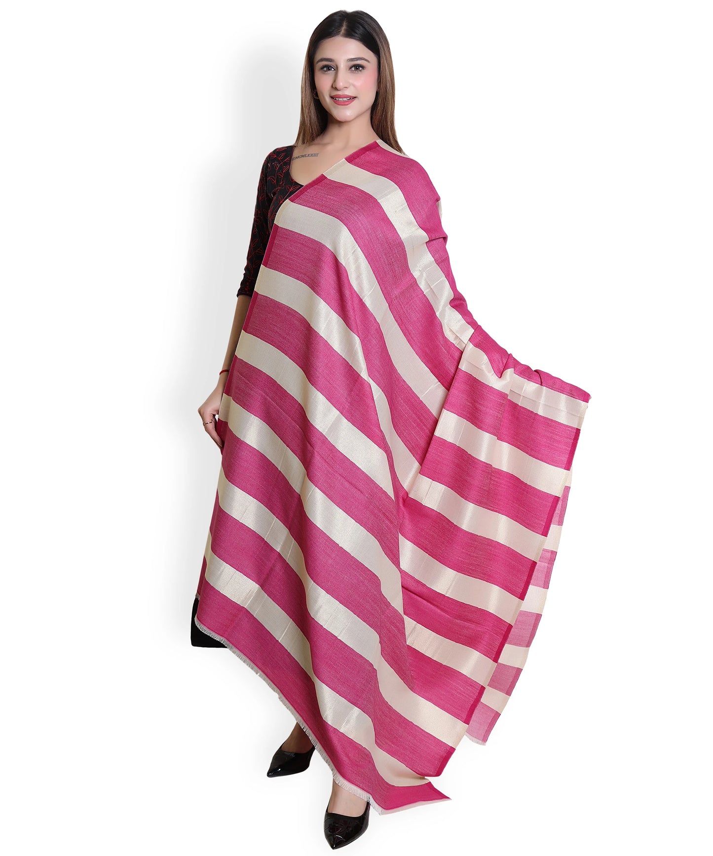 Kanidar - Women's Sundowner Zari Stripe  (Size: 100*200 cm)